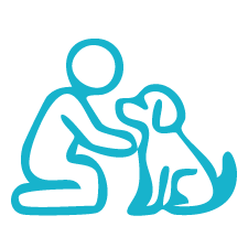 your pet provides emotional support that alleviates symptoms